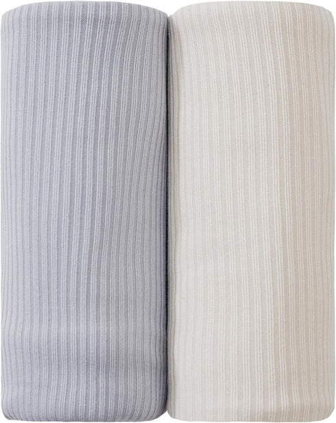 lasoftan Jersey Unisex Swaddle Blanket, Ultra Soft Stretchy Receiving Blanket, Newborn Swaddle Wrap