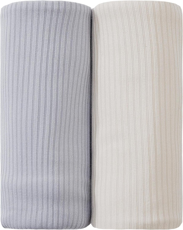 lasoftan Jersey Unisex Swaddle Blanket, Ultra Soft Stretchy Receiving Blanket, Newborn Swaddle Wrap
