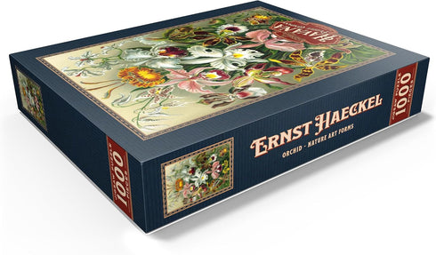 MyPuzzle Orchid - Vintage Art Poster, Ernst Haeckel - Premium 1000 Piece Jigsaw Puzzle for Adults