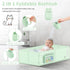 6M-5Y,Baby Baby Bathtub, Collapsible & Portable Bathtub with Cat-Patterned Bath Rinse Cup,Foldable Bath Tub for Small
