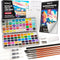 Art Vista Premium Watercolor Paint Set Bundle with 100 Bright Colors & Paper Pad