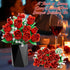 eafzv Set Mother's Day Roses Flower Bouquet Kit, Red Rose Building Flower Bouquet Kit for Adults & Kids, DIY Artificial