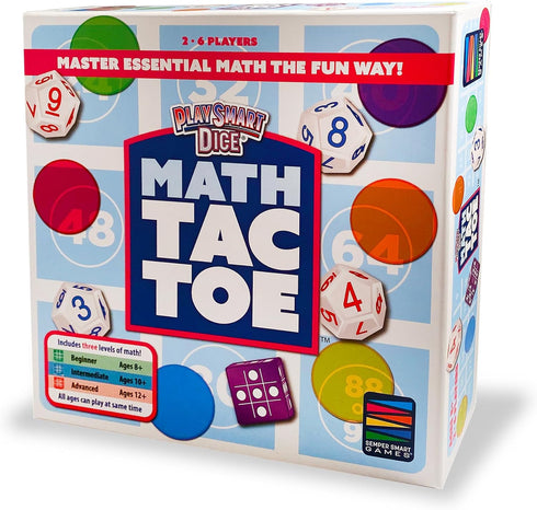 8 Semper Smart Games PlaySmart Dice Math-Tac-Toe Math Game: Get Sharp on Mental Math with a Fun New Twist on a Timeless