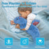 5Lbs 35.4", Weighted Stuffed Animal Heavy Soft Dragon Plush Toy, Blue Weighted Dragon Stuffed Animal for Kids