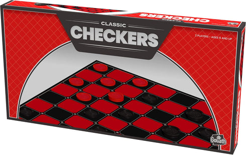 Goliath Checkers - Classic Game with Interlocking Checkers and Folding Board (Amazon Exclusive)