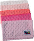 Snuggle Stuffs 5 Pack Baby Girls Minky Dot Burp Cloths - Shades Pink