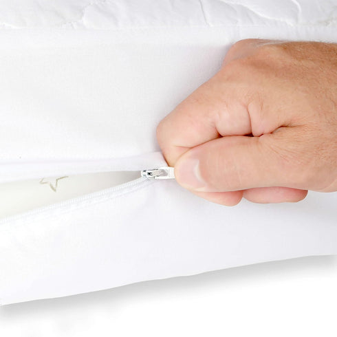 Jambini Zipper Crib Mattress Protector - Fully Encased & Waterproof Cover