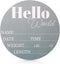 Gosknor Baby Announcement Sign, Wooden New Baby Name Sign Hello World Birth Announcement