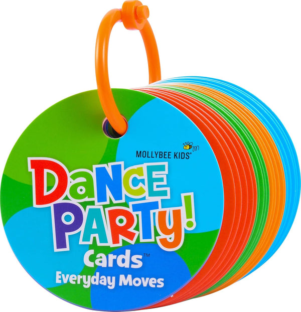 MOLLYBEE KIDS Preschool Dance Party Cards Everyday Moves, Gifts for Ages 3+,