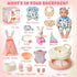 Cleboen Set 9'' 2 Sets 3 4 5 6 Baby Doll Accessories for Girls, Baby Doll with Clothes Doll Walker Chair Feeding Bottle