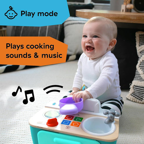 Baby Einstein + Hape Magic Touch Kitchen Pretend to Cook Toy with Real Sounds and Music, Ages 9 Months+