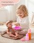13Pcs 10-12 inch Set BABESIDE Baby Doll Clothes and Accessories for Dolls, Baby Doll Feeding and Care with Carry Bag