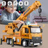 TAKGUD 13.5" Crane Toy for Boys, Large Crane Truck with Lights and Sounds, Open-able Doors, Friction Powered