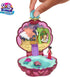 Polly Pocket Sparkle Beach Shell Compact with Micro Doll & Ocean Pet, Dolls & Accessories, Travel Toy with Water Play