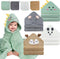 UAYNFY 14PCS Baby Bath Towels Set, Includes 4 Hooded Towels (31.5x31.5) & 10