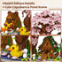 STUDYBOCKS Sets 2280PCS 8+ Capybara Cherry Blossom Bonsai Tree House Building for Adults & Kids - Micro Mini Blocks