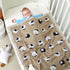 Neiwech Cozy Baby Swaddle Blanket Boy Girl Cotton Knit Soft Lightweight Receiving Crib Stroller Nursery Blankets