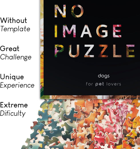 1000 No Image Puzzle Irregular Pieces Extreme Difficult Jigsaw Challenge Adults Hardest Puzzle No Guide Ultimate Brain