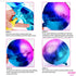 KatchOn Purple Galaxy Balloons, 22 Inch, Pack of 6 Round 4D Metallic Balloons for Birthday Party Decorations