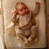 mushie Extra Soft Muslin Changing Pad Cover Fitted (Natural Stripe)