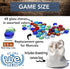 WE Games Replacement Glass Mancala Stones, Assorted Colors