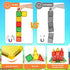 3 42PCS Otters Magnetic Tiles Toys with Farm Animals, Magnetic Building Blocks Educational STEM Toys for Birthday Party