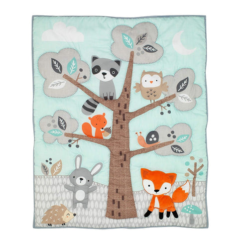Bedtime Originals 3Piece Set, Woodland Friends Crib Bedding Multicolor