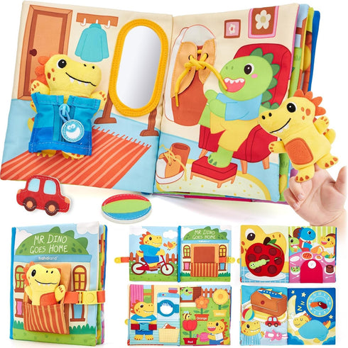 hahaland Busy Book for Toddlers 1-3 - Montessori Toys for 1 Year
