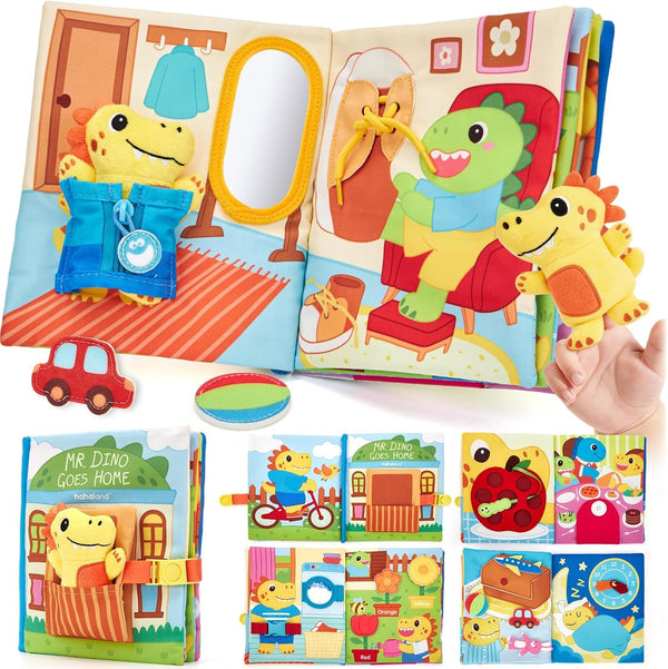 hahaland Busy Book for Toddlers 1-3 - Montessori Toys for 1 Year