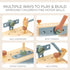 Set Hammer 2-5 30+ Durable Wooden Tool for Toddlers - Montessori Tool Box Kit with for Boys & Girls Years - Fun