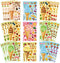 Ice Cream Party Kids Sticker Sheets: 36 Sheets Build Your Own Stickers, Mix and Match Ice Cream Decals