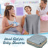 VitalCozy 8 (32 32 Inch,Pastel Pcs Baby Muslin Hooded Bath Towels and Washcloths Muslin Cotton Hooded Baby Towels
