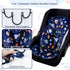 2 1 Pea Pod Baby Car Seat Head Support for Newborn, in Infant Car Seat Head Body Support for Boys Extra Soft Breathable