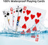 6 Pack,Waterproof Shuffle,6 Set,Standard (6 Plastic Playing Cards Playing Cards Bulk for Adults,Flexible and Easy Decks