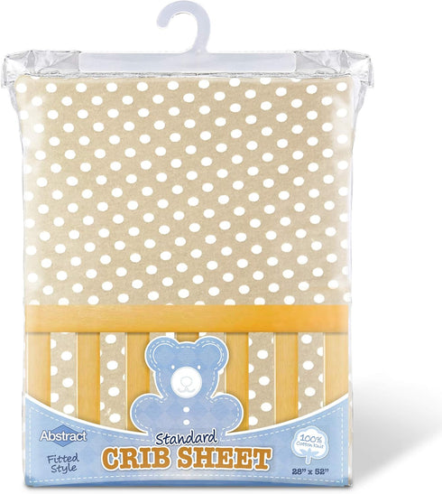 Abstract 28"x52" Cotton Crib Sheets - Fitted Crib Sheet for Standard Crib Mattress - Ultra Soft Crib Sheets for Boys