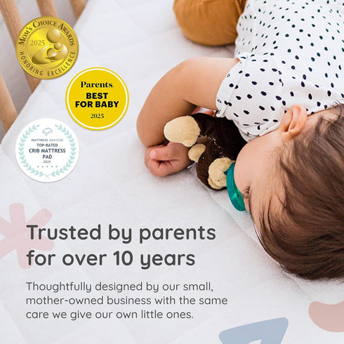 2 Pack 100% 28" 52" Margaux & May Crib Mattress Protector, Waterproof Baby Crib Mattress Protector Pad, Highly