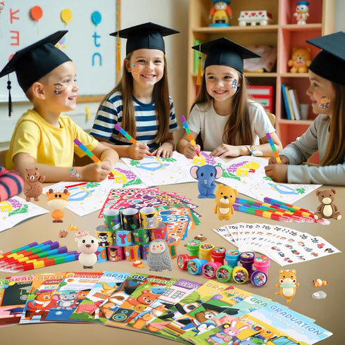 192 Set BenLouis Pcs Graduation Party Favors for Kids Preschool Kindergarten Classroom Gifts Prize Coloring Books Bulk