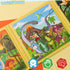 LovesTown Magnetic Travel Puzzles Book - Dinosaur Wooden Magnetic Puzzles for Toddlers Learning