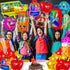 ZHWKMYP 40 Pcs Back to School Foil Balloons, Colorful Apple Pencil Crayon Bus Helium Balloon, School Mylar Balloons