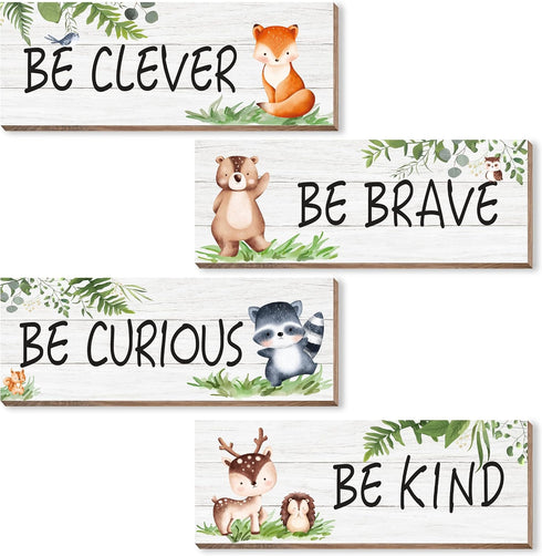 CloverKoi Woodland Nursery Decor for Boys Girls, Safari Nursery Decor, Jungle Theme Nursery