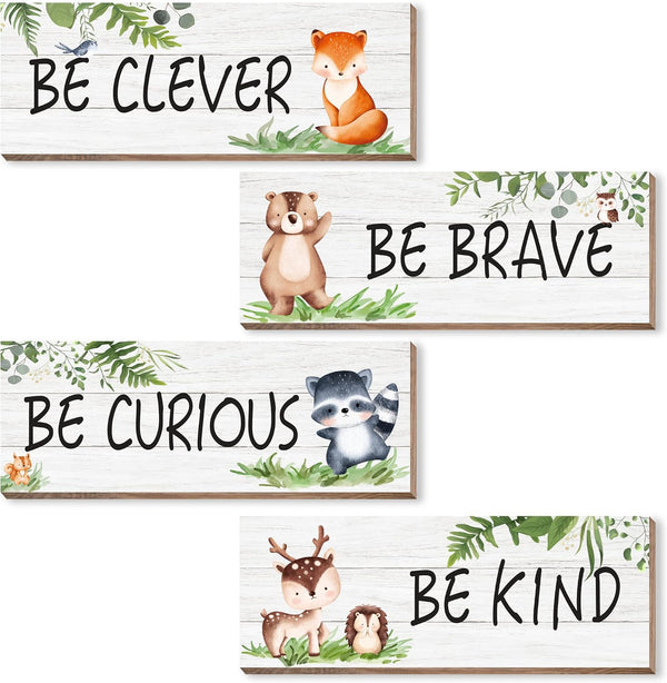 CloverKoi Woodland Nursery Decor for Boys Girls, Safari Nursery Decor, Jungle Theme Nursery