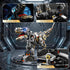 HJPLPXH Set 1268 Mechanical Tyrannosaurus Building Blocks with LED Light & Display Stand, PCS T-Rex Dinosaur Model Kit