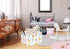 Rectangle ZOO Happy Birthday Party Gift Shelf, Nursery Storage Basket, Laundry Hamper with Handles, Toys Storage Box