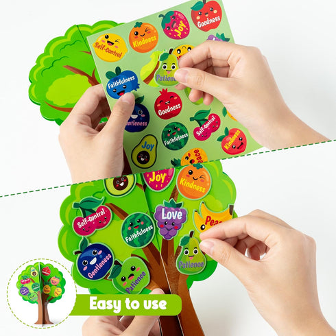 Aginc Berry 16 Set Fruit Bible Trees Cutouts, Make Your own Fruit Bible Accents Tree, DIY Christian Religious Learning