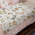 Safari Jungle African Animal Baby Blanket - Elephant Giraffe Lion Flannel Fleece, 30 x 40 for Boy Girl Gift