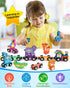 Set Ages3-5, Vanmor Wooden Train for Toddlers, Magnetic Animal Number Train Toys for Toddler Learning Toys, Fine Motor