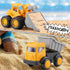 (31 IOKUKI Long Shovel Sand Beach Toys with Big Excavator Toy, Dump Truck Toy, Construction Toys, Sand Castle Toys