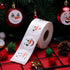 800 Pcs Christmas Snowman Sticker Roll - Cute Round Circle Stickers for Winter Party Decoration