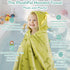 (0-5 HECCEI Toddler Hooded Bath Towel Premium Soft Fleece Baby Bath Cape Green Dinosaur Theme Swim Poncho Fun Dino Gift