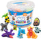 Air Dough - 60 Bags of Colored, Air Dry, Ultra Light, Non-Toxic